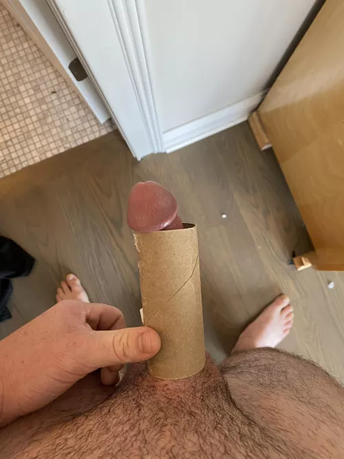 Kinda sad how easily I fit in the TP roll