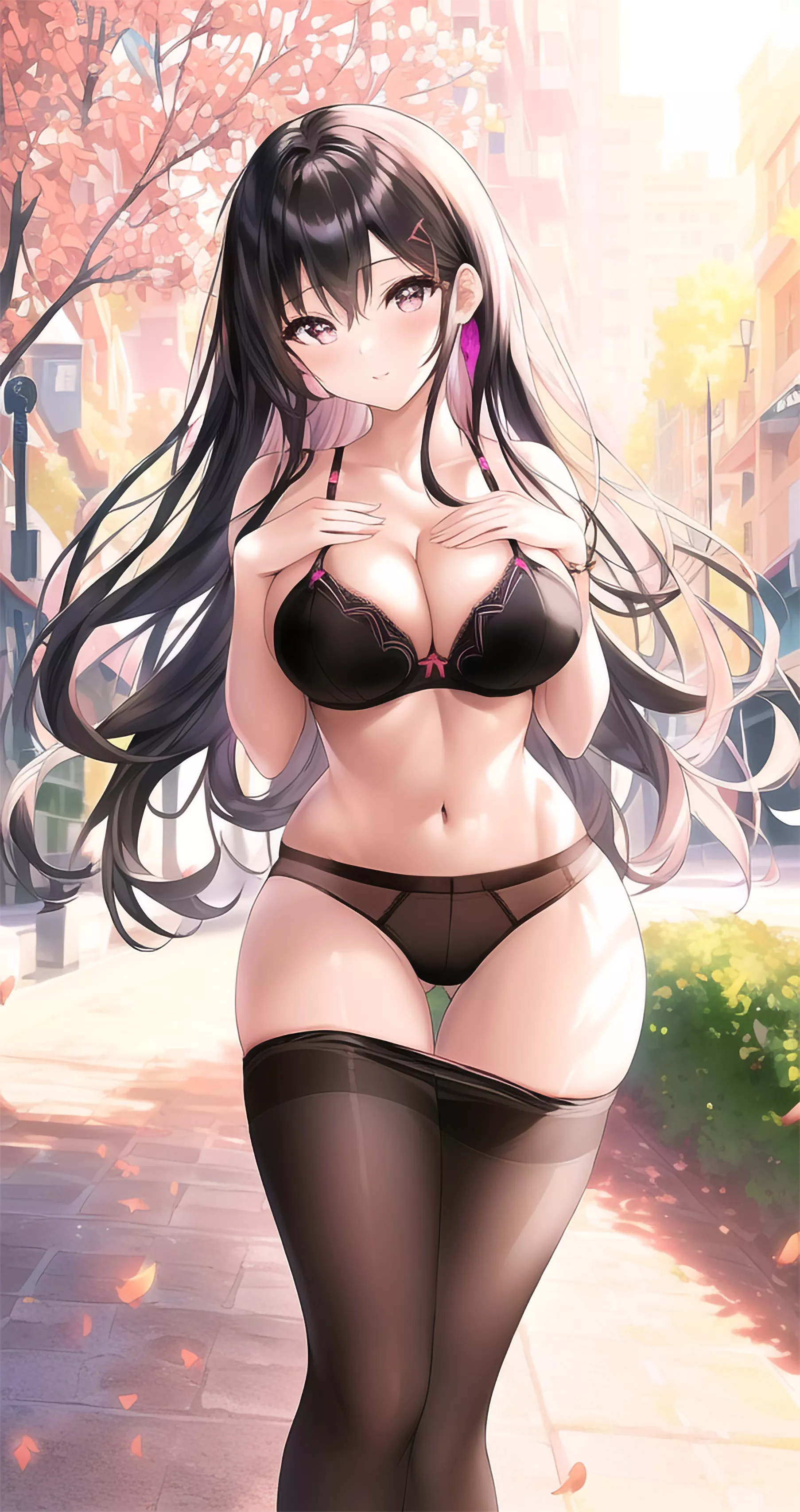 Lingerie in Public [StableDiffusion]