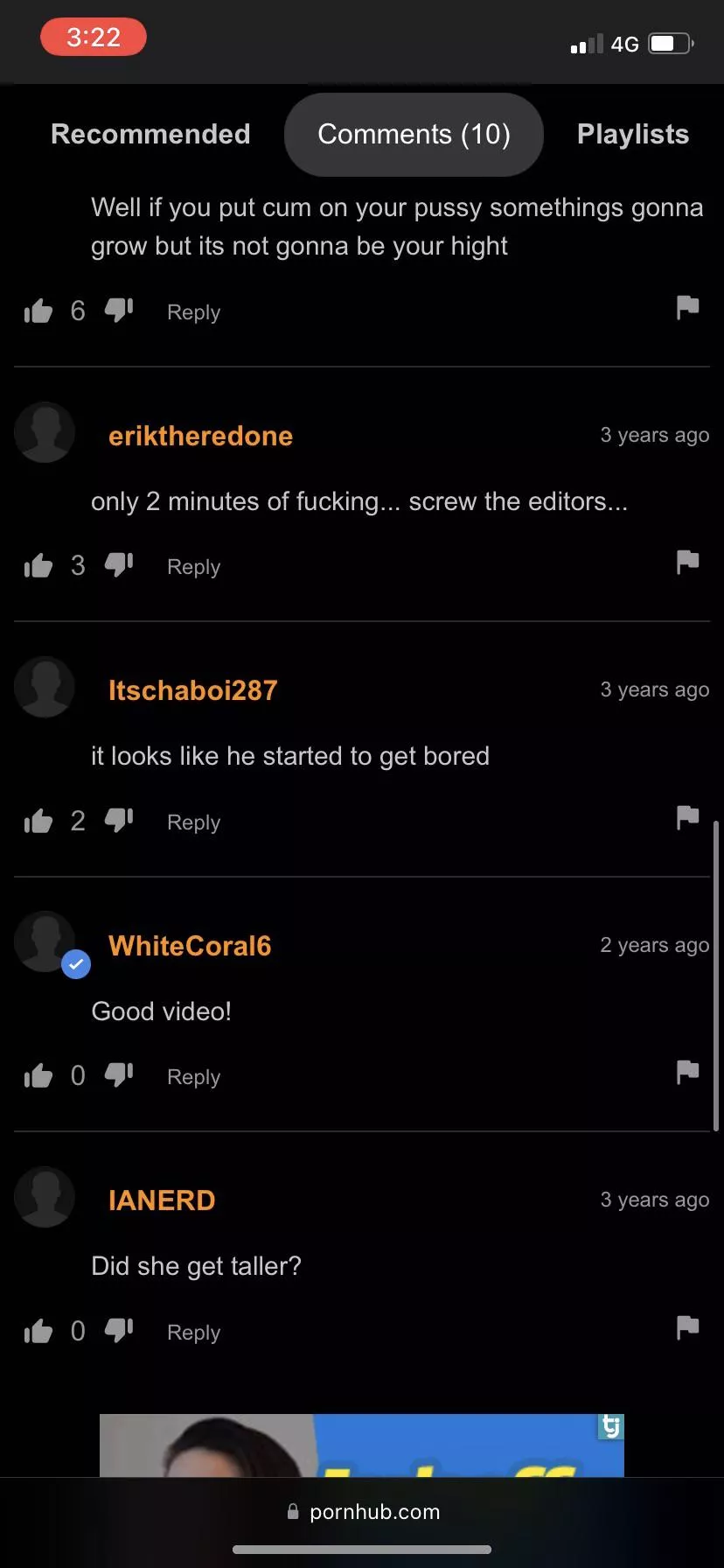 Lmao the whole comments section was shitting on the vid pt.3