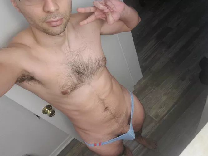 Maybe I should ask for a thong for Christmas that actually fits. I am bursting out of these!