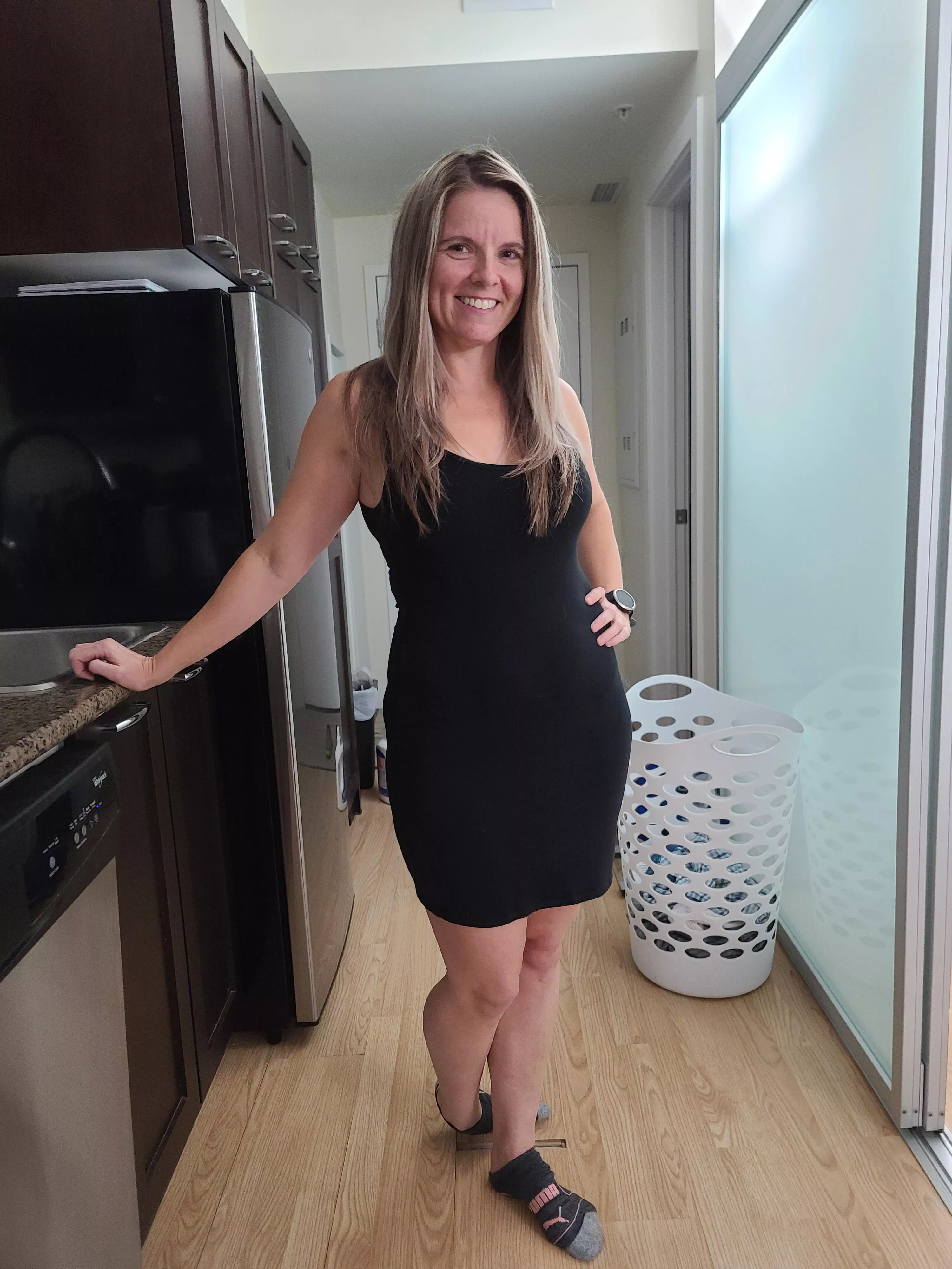 me (40), posing in a classy dress [f]