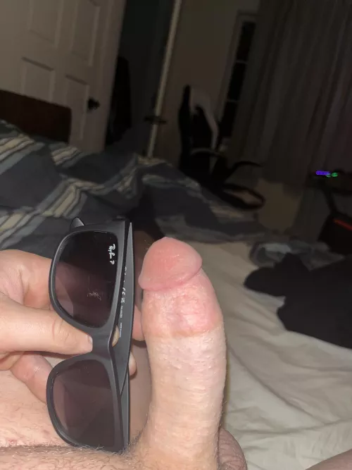My 18yo dick next to some sunglasses