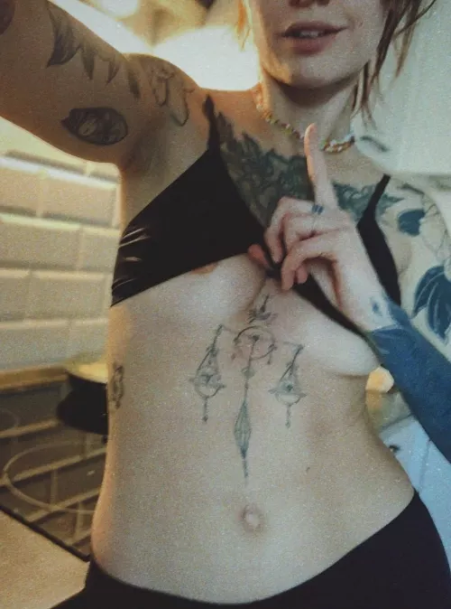 My tummy will look better covered in your cum 😏 [img]