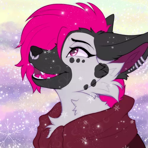 My yeen in the snow (art by ig mothmew)