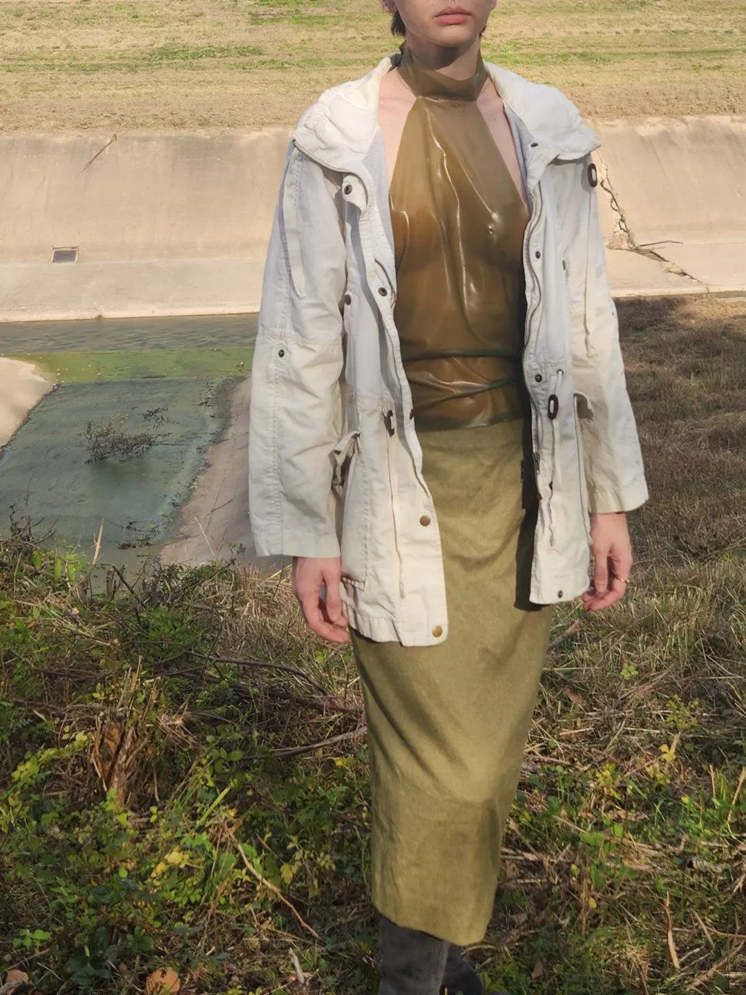 On a bayou walk, loving the late autumn sun