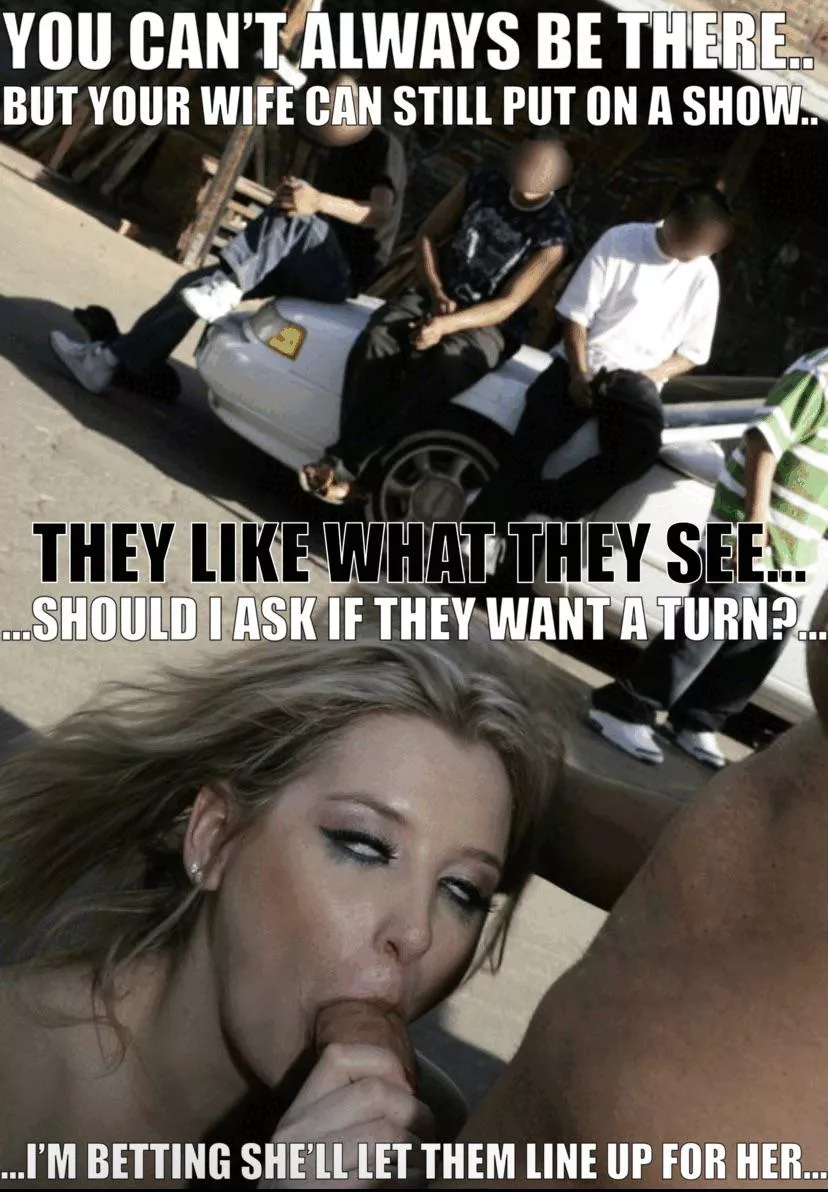 Putting on a show. 😈