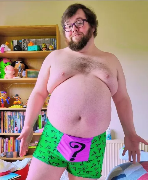 Riddle me this, what's green and purple and soon to be on your bedroom floor?