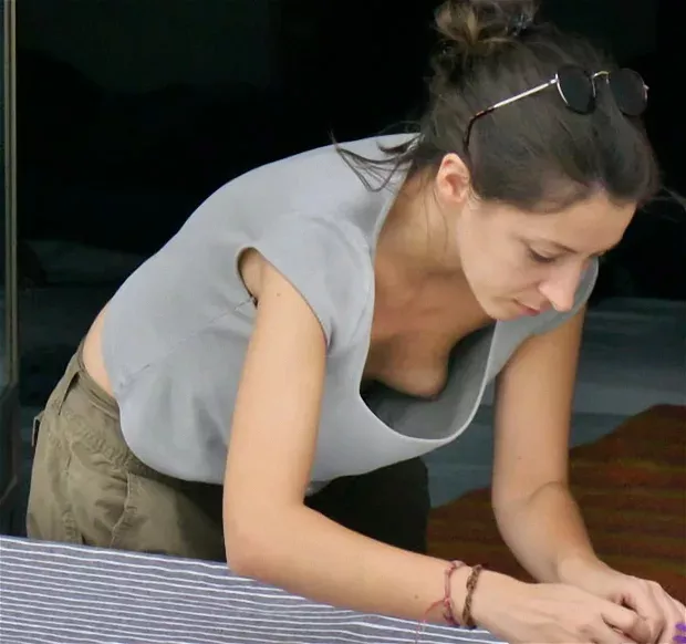 She refuses to wear a bra