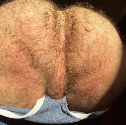 Sweaty and ready for a tongue