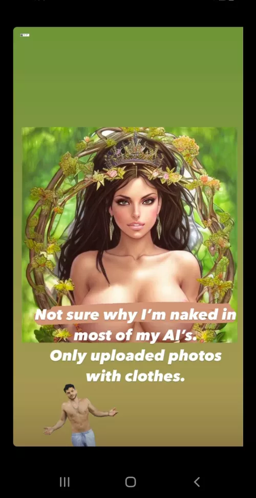 the Ai can't control itself 😂