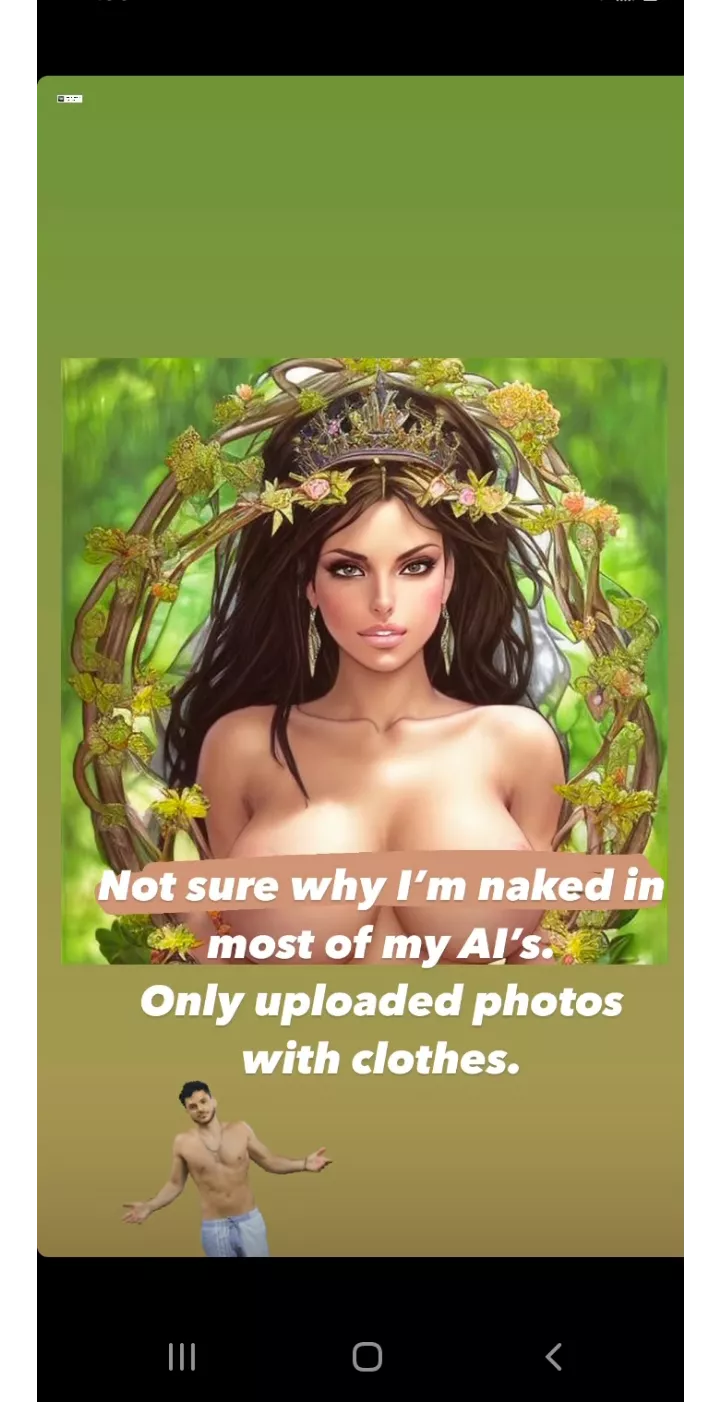 the Ai can't control itself 😂