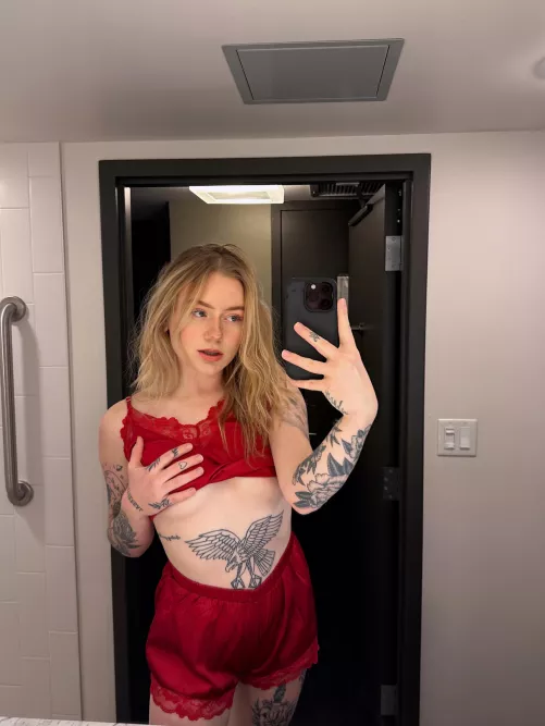 Trying on my new PJs 🥰❤️ [f]