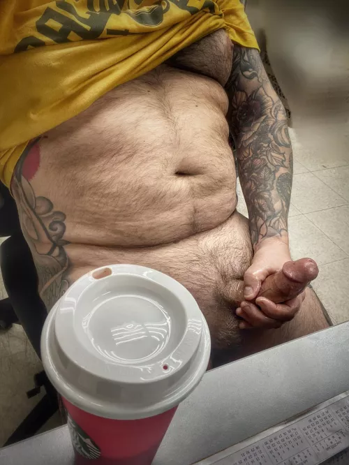 Wanna cum share my coffee break?