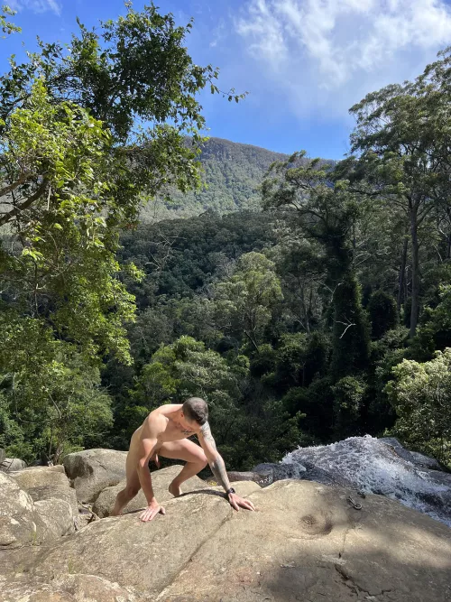 What climbs down, must climb back up [M]