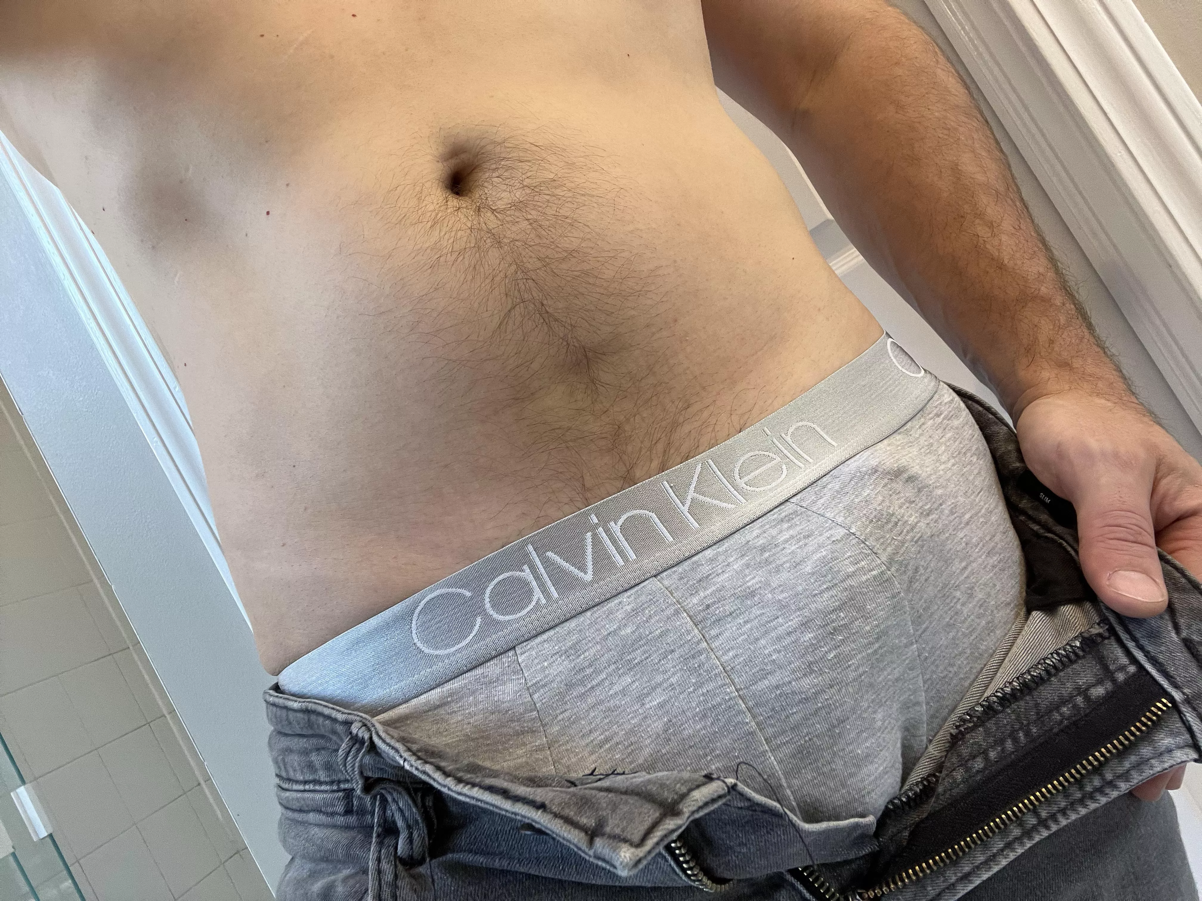 What is under my jeans all day.