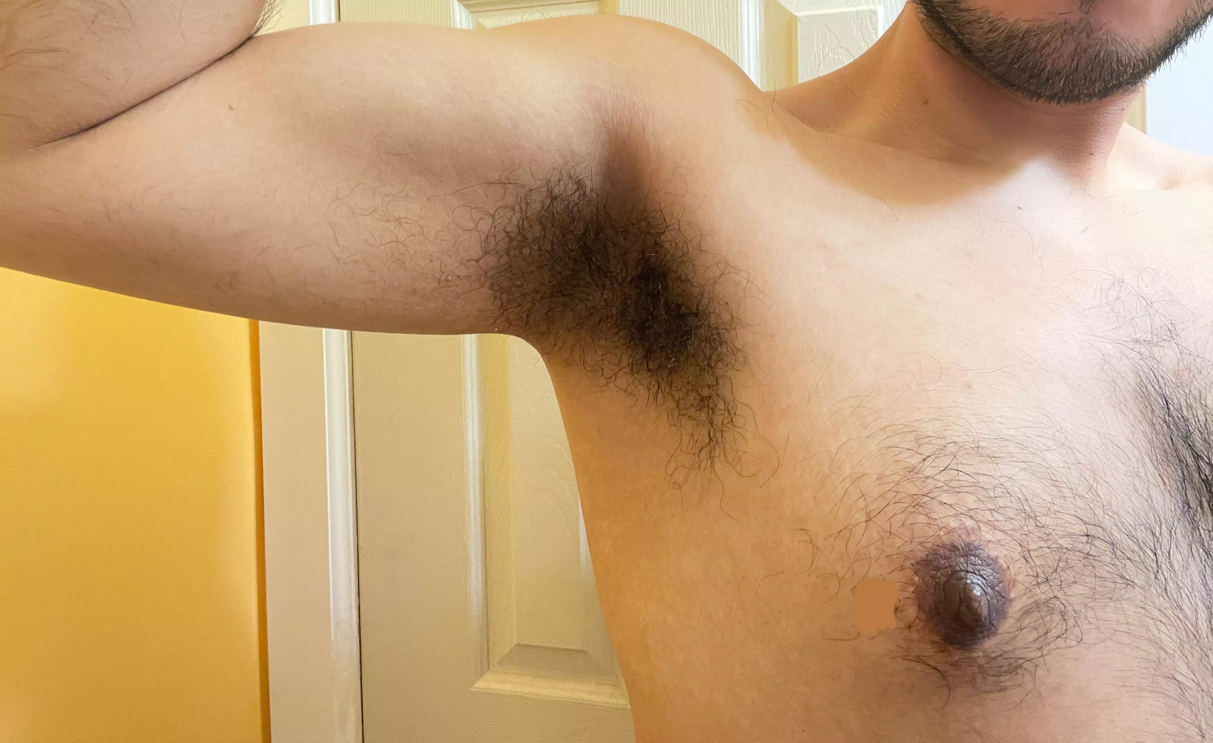 Woke up sweaty. Take a sniff