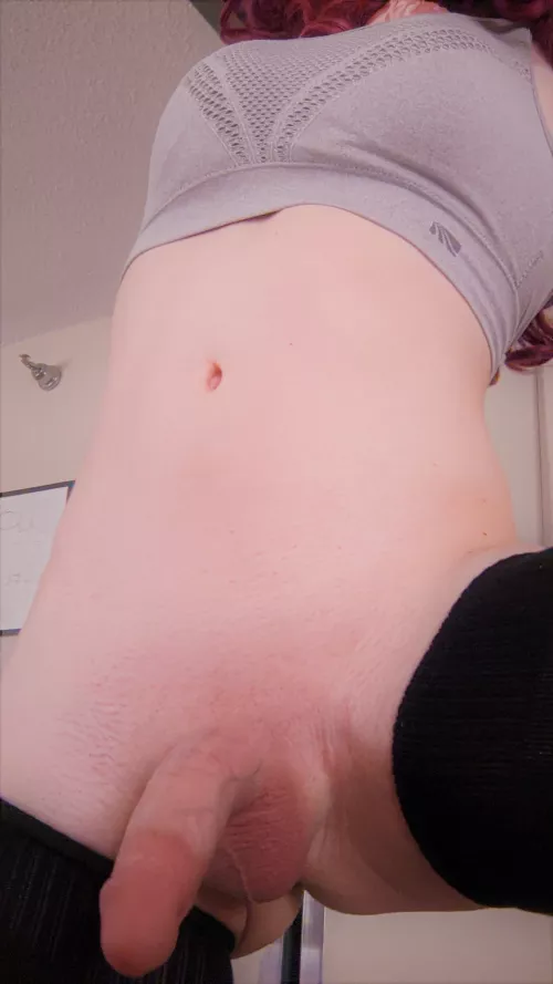 Be a good gym partner and empty my balls to end our workout