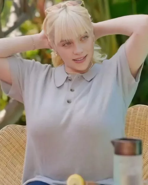 Billie in a Polo shirt