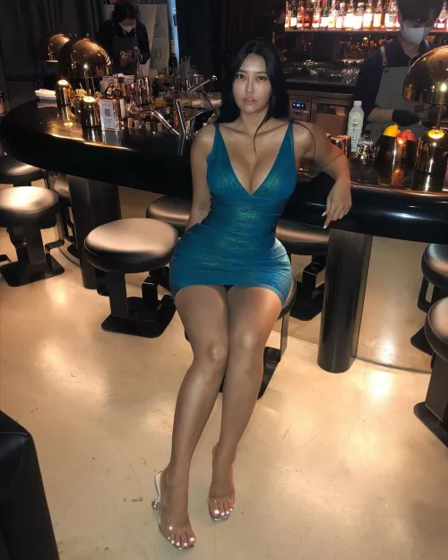 Blue dress