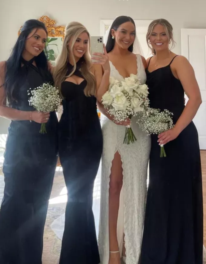Bride and maids