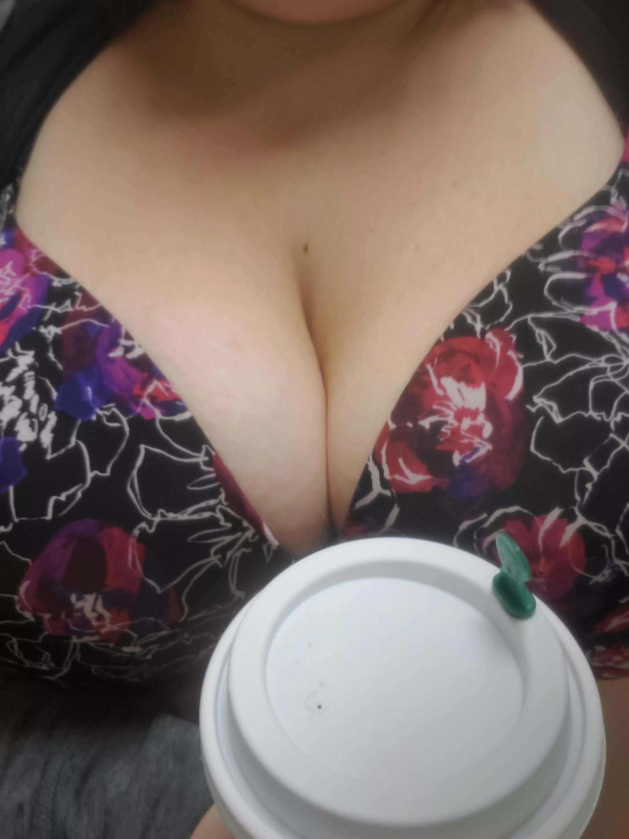 Coffee and boobs... is there a better start to the day?