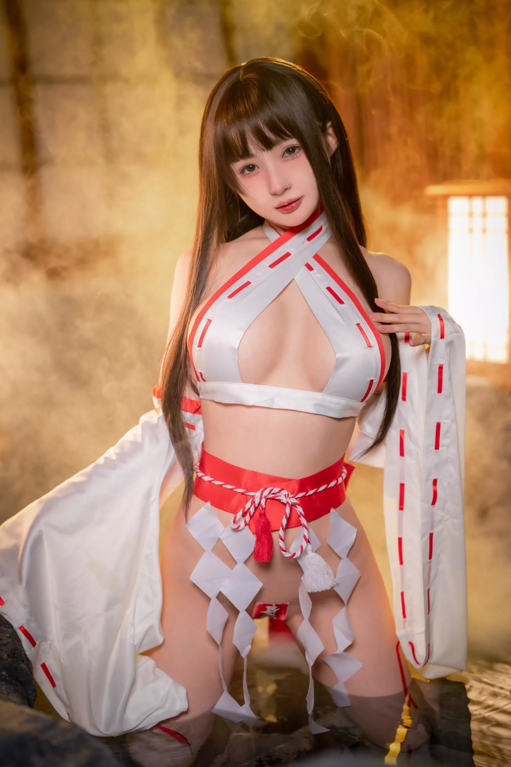 Cosplaying as a Shrine Maiden
