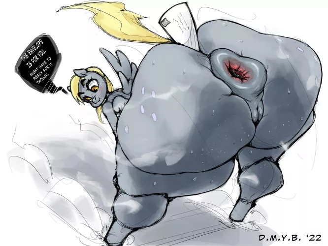 Derpy almost forgot your mail. [F] (@DMYBust)