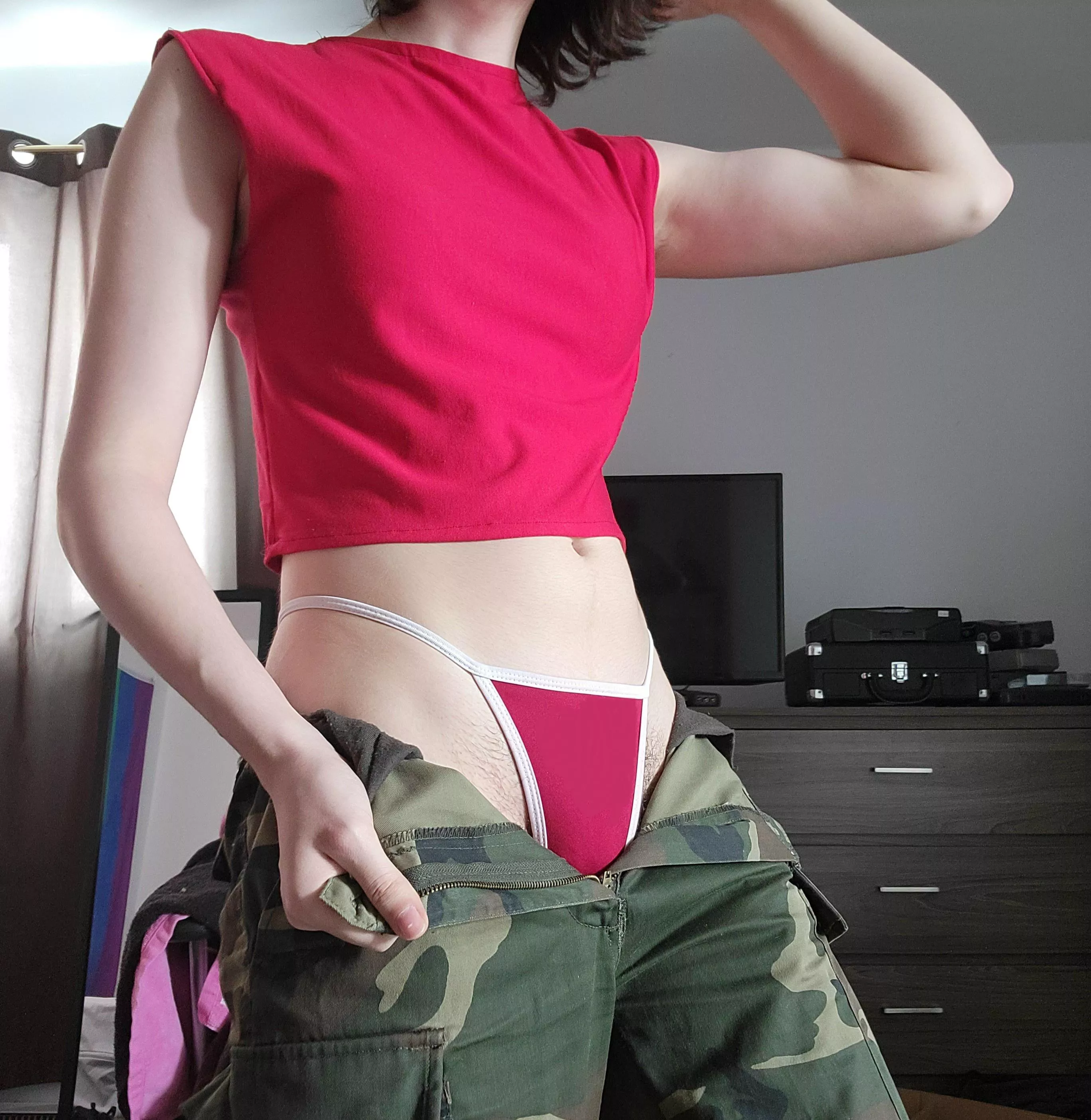 Does my top make me look boyish? (I made it myself too :) )