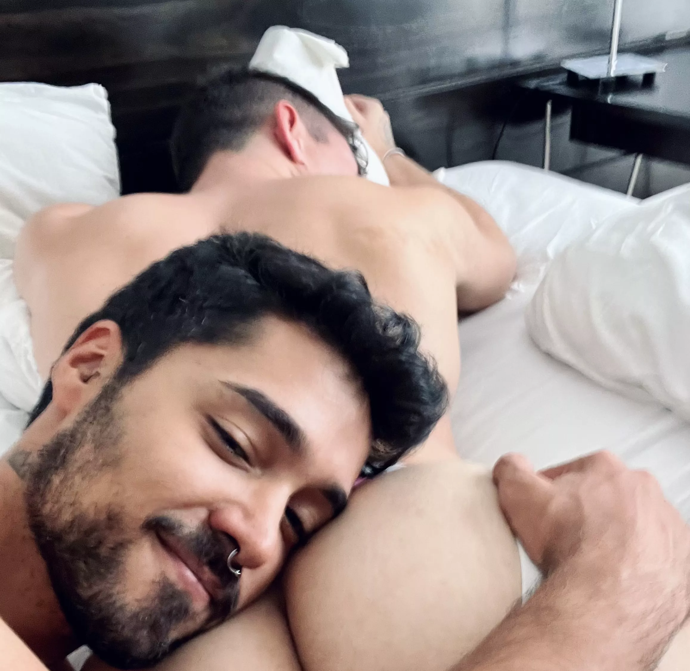 Doesn't he look comfy?