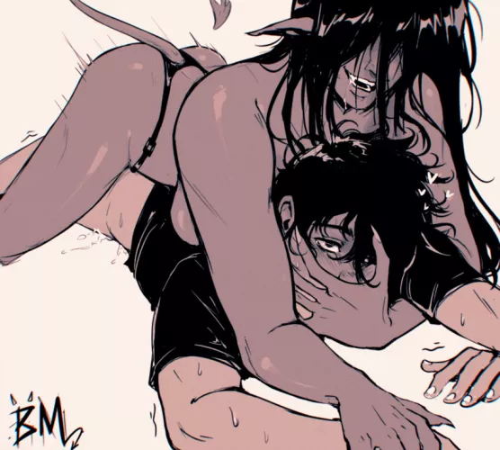 getting railed by a demon girl [artist: @BeckyMastery]