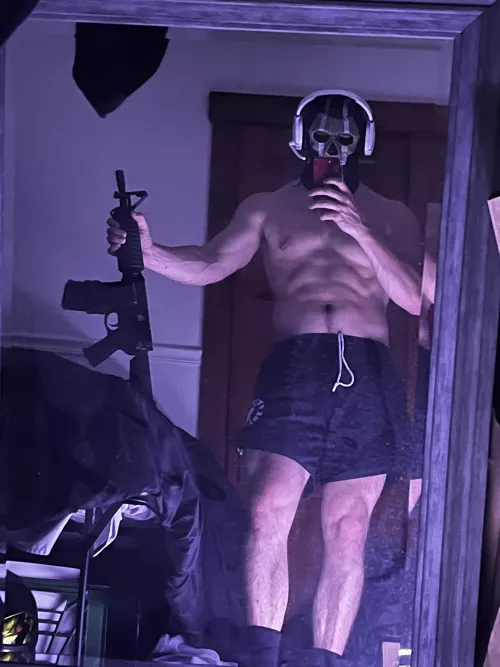 Ghost in military silkies… count as boxer shorts?