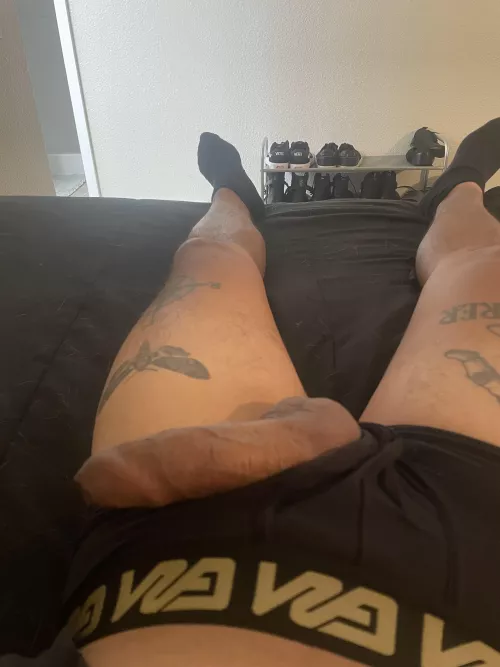 Had to rub one out before the command party.