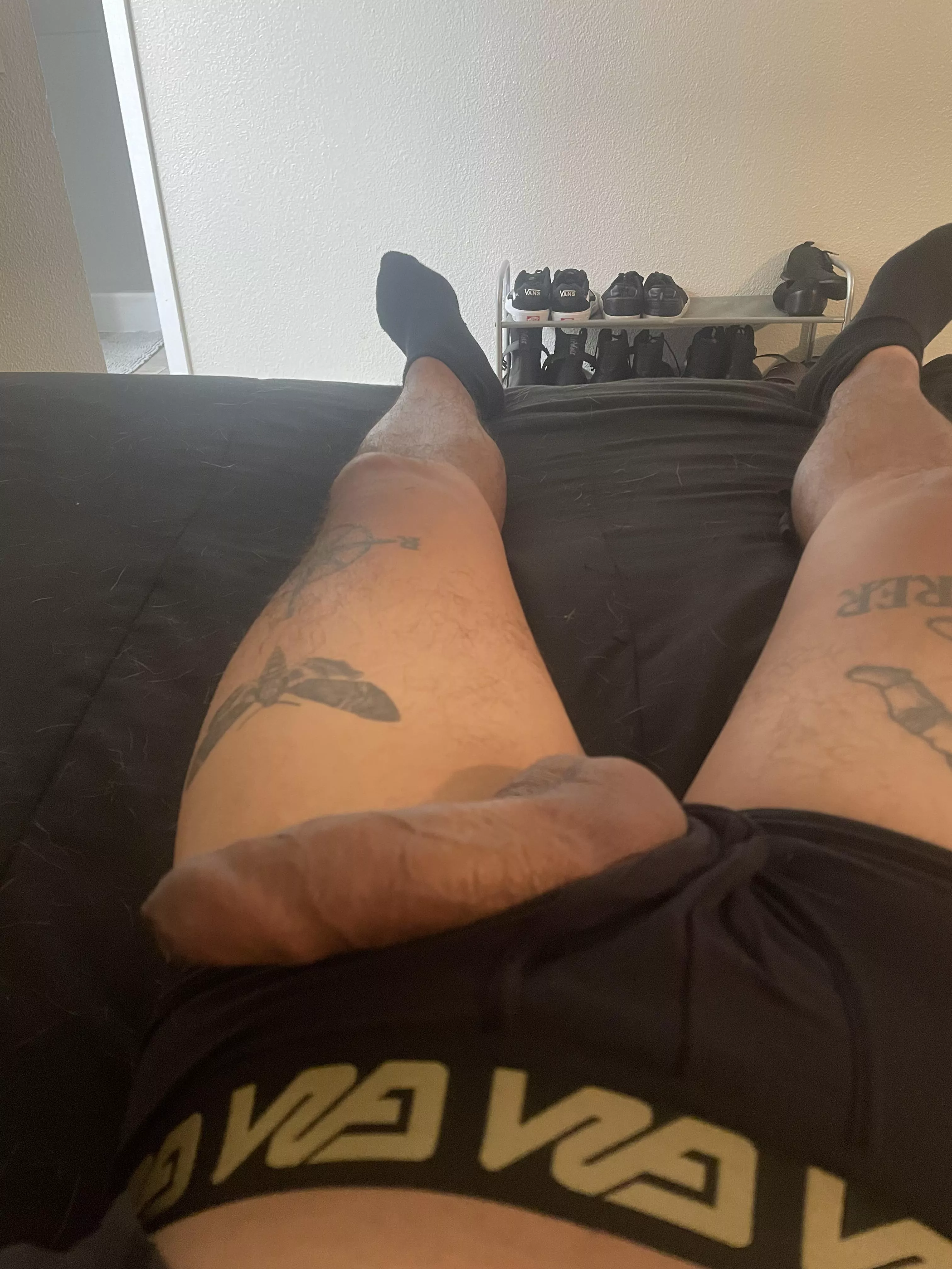 Had to rub one out before the command party.