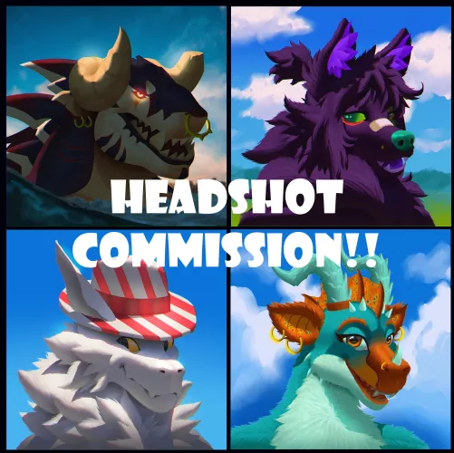 Headshot Commissions, only $30 USD ! ( art by me @Mr_Hairyy on twitter ) 4 slots open