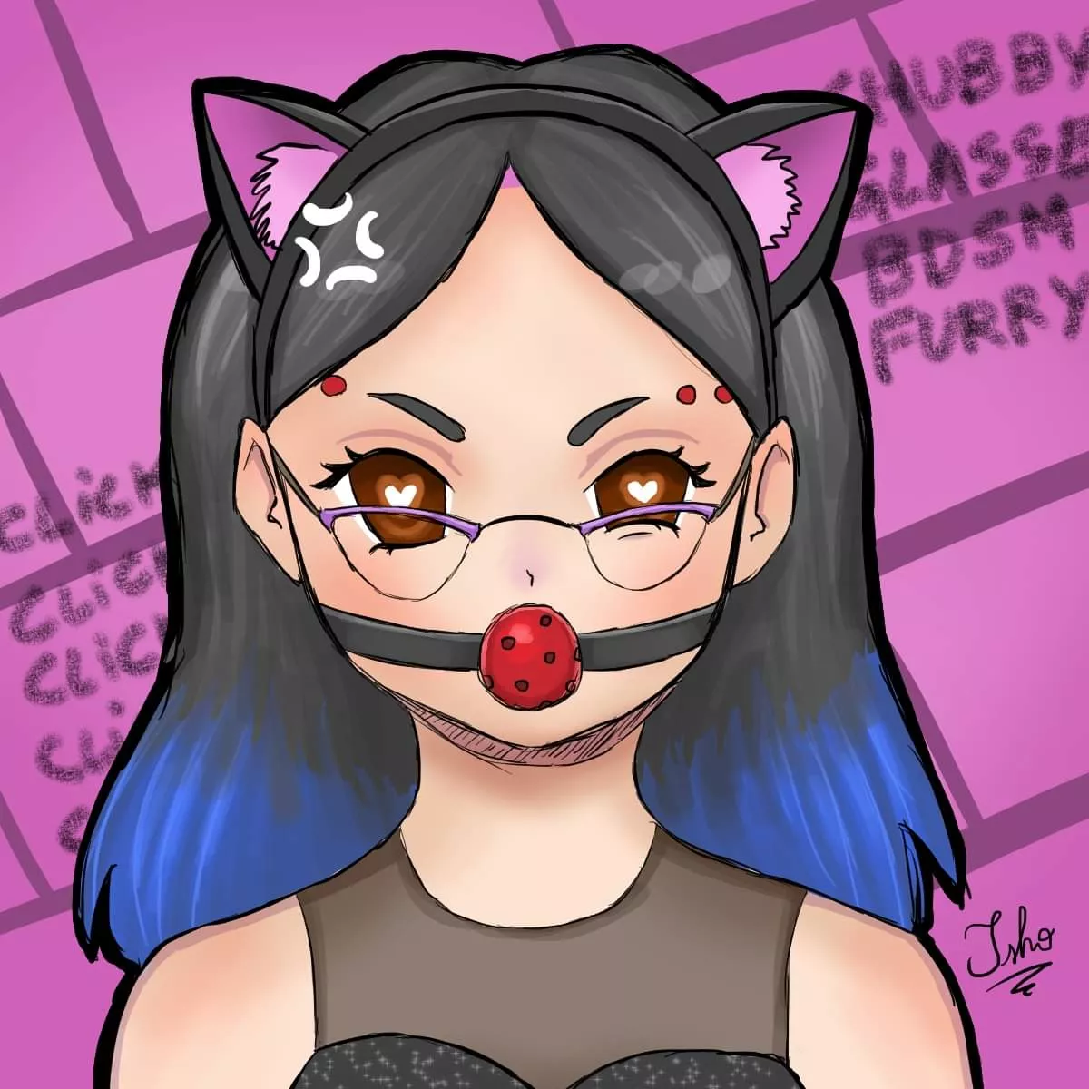 I can't get the diamond dick in HunieCam Studio so I drew myself as one of their camgirls as vent art