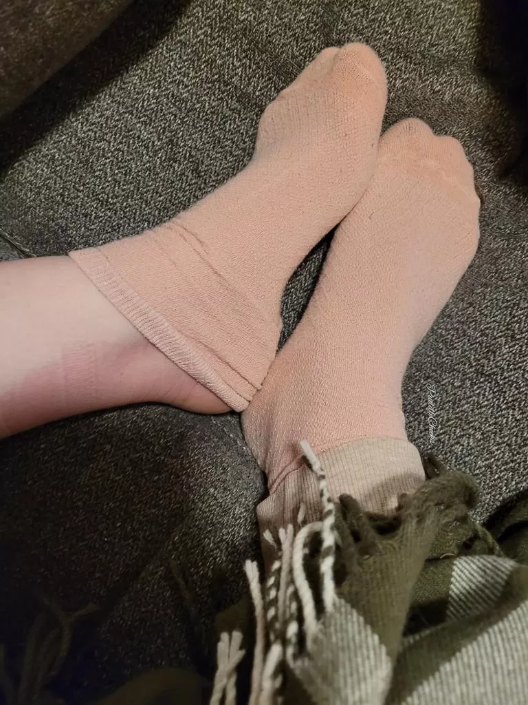 I sat with my feet under me now they are all red, can you rub them for me?