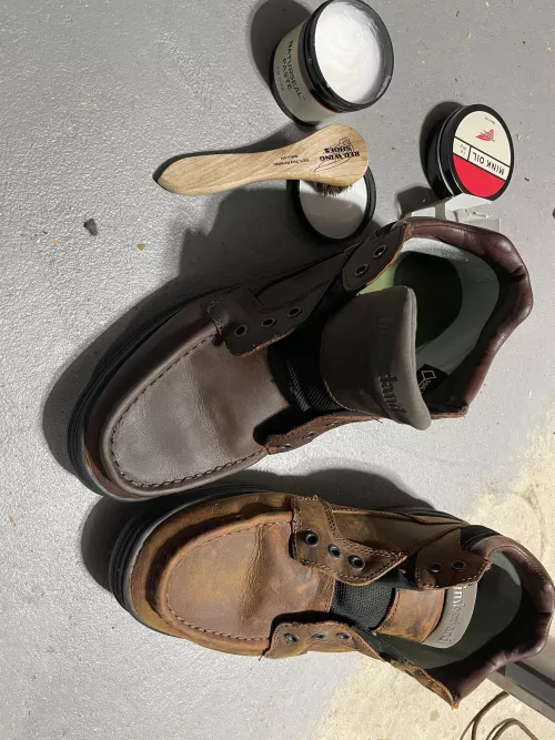 I used naturseal paste from my redwings one these second hand timberlands my dad gave me. It darkened them way more than it did my redwings. Will it ever wear off and reveal the original color and texture or are they this dark and smooth forever?