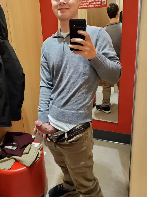 In a target changing room