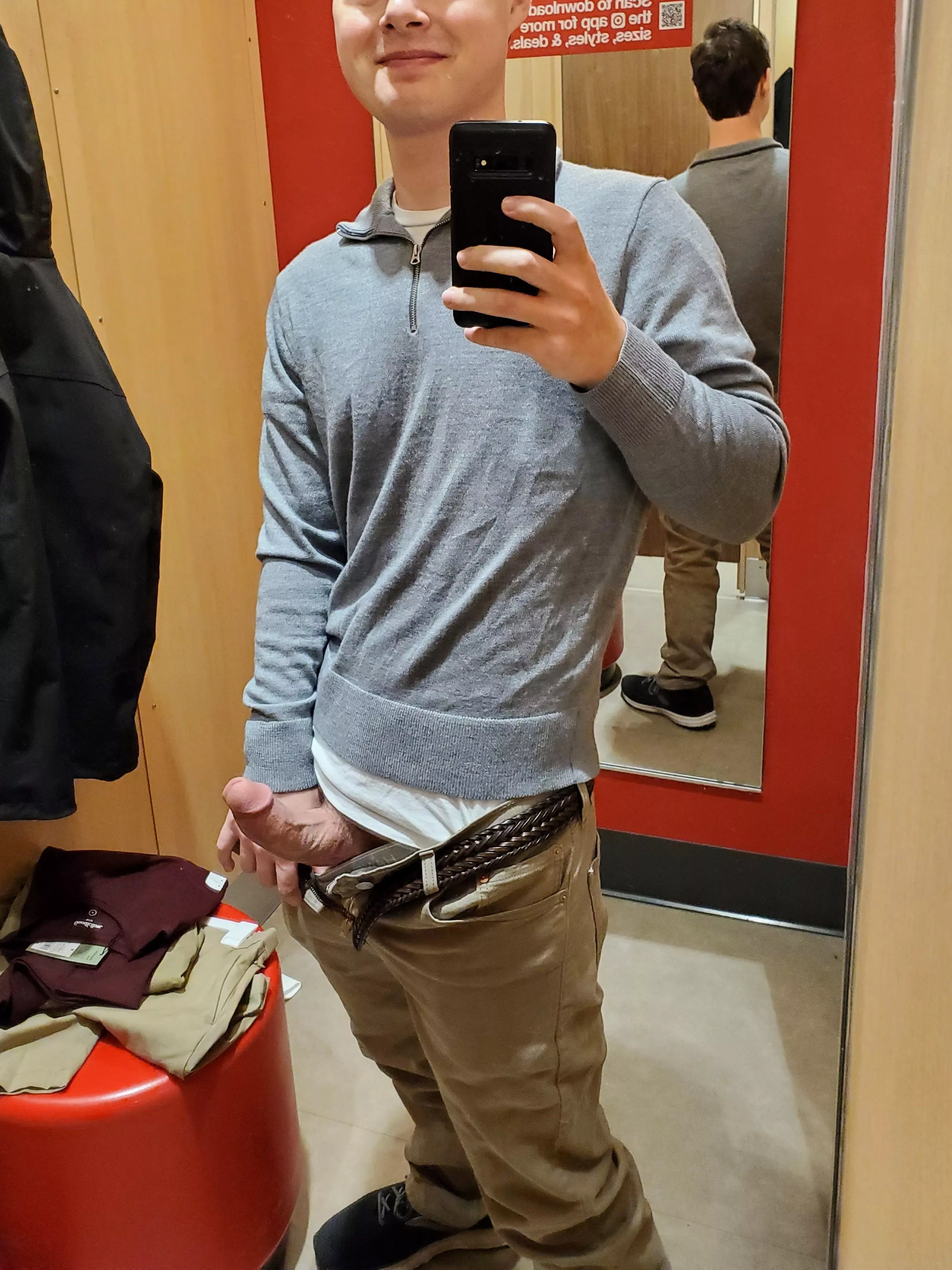 In a target changing room