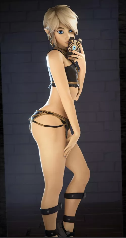 Link needs to know if his new fit looks good!