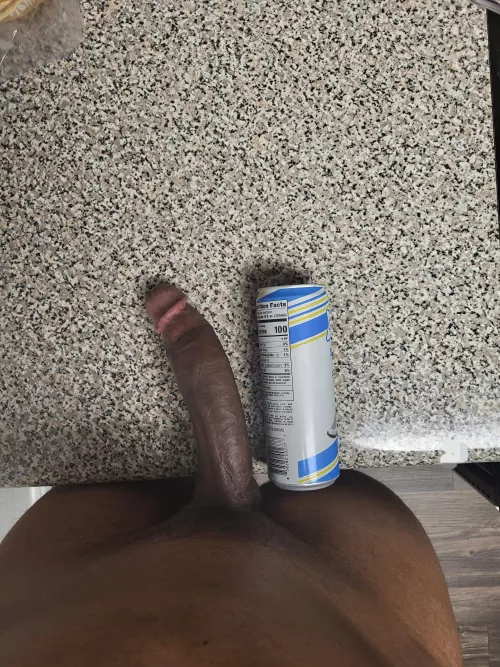 Might as well take a sip before you swallow this dick