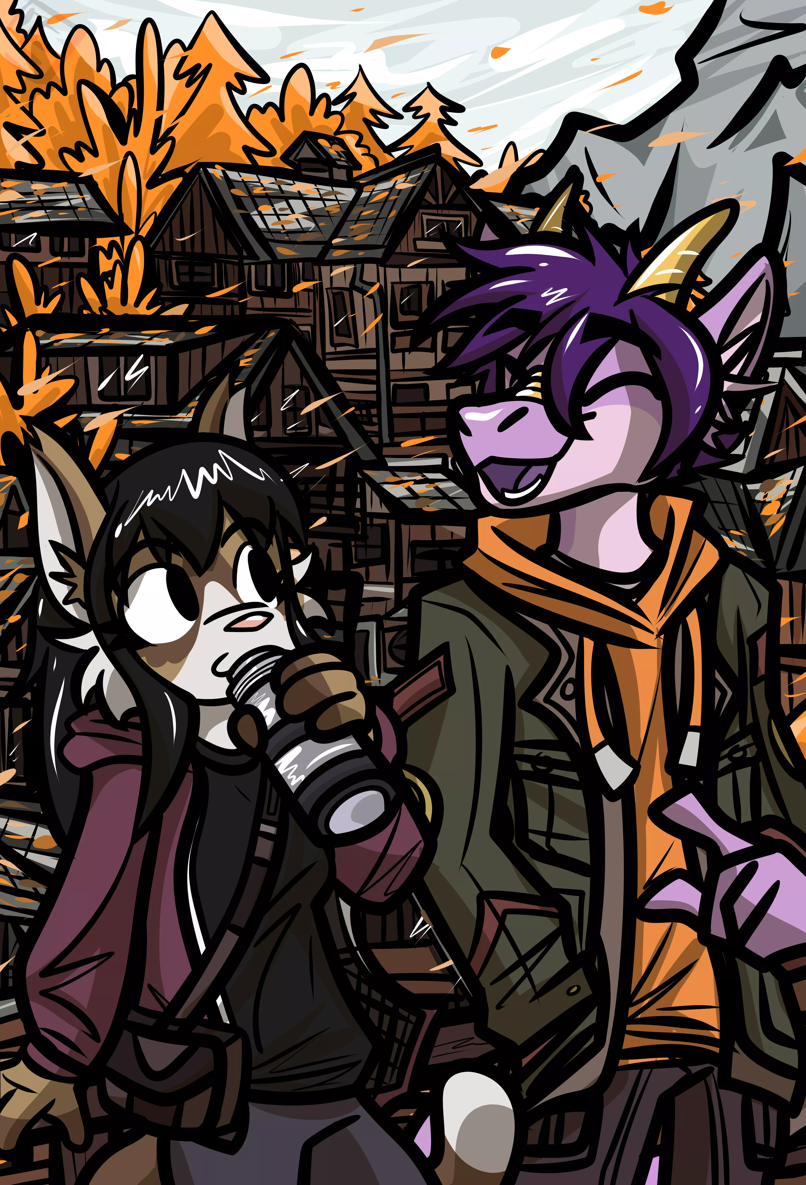 mountain town // by me