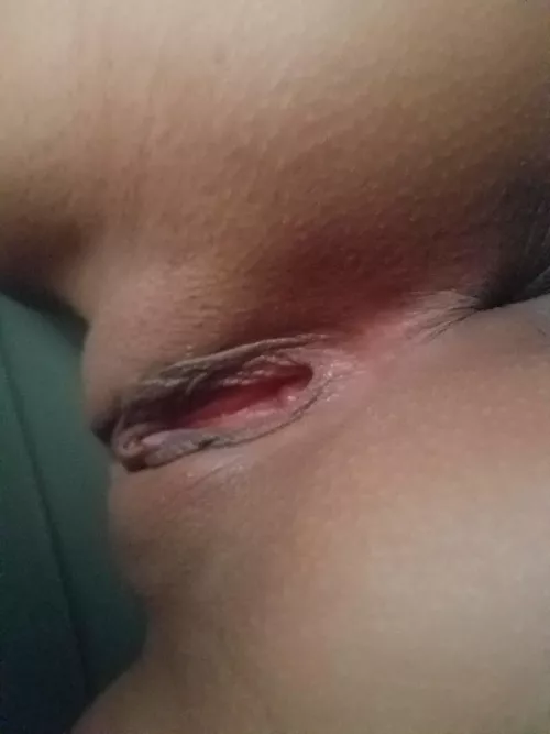 my freshly used pussy.