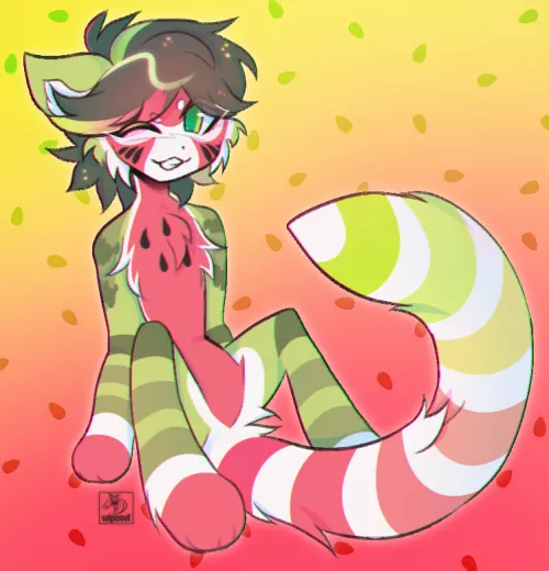 my melon boy :3 | art by wipeovt on twitter
