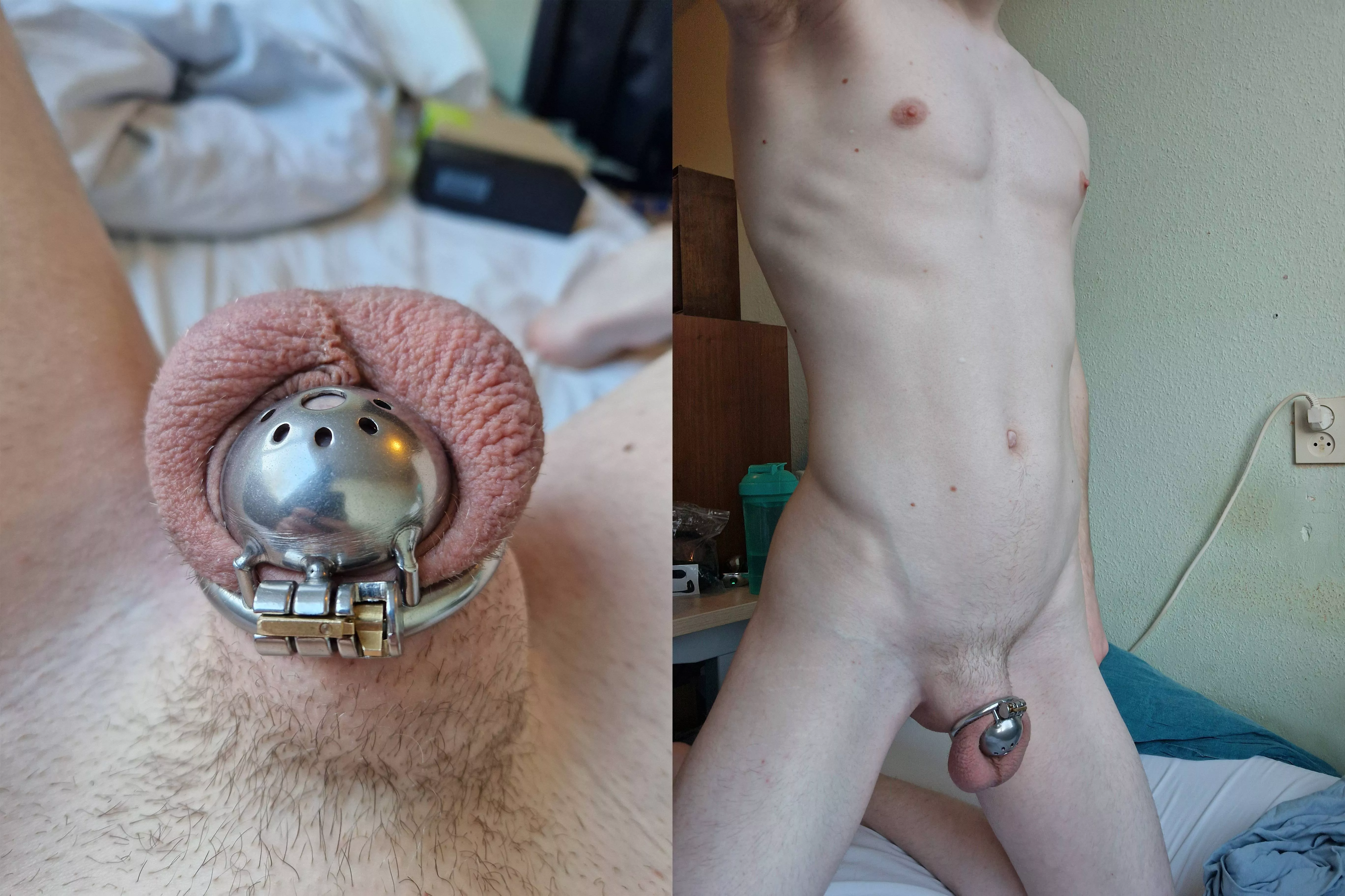 My smallest cage yet 🥰 Any tips to prevent it from sliding forward?