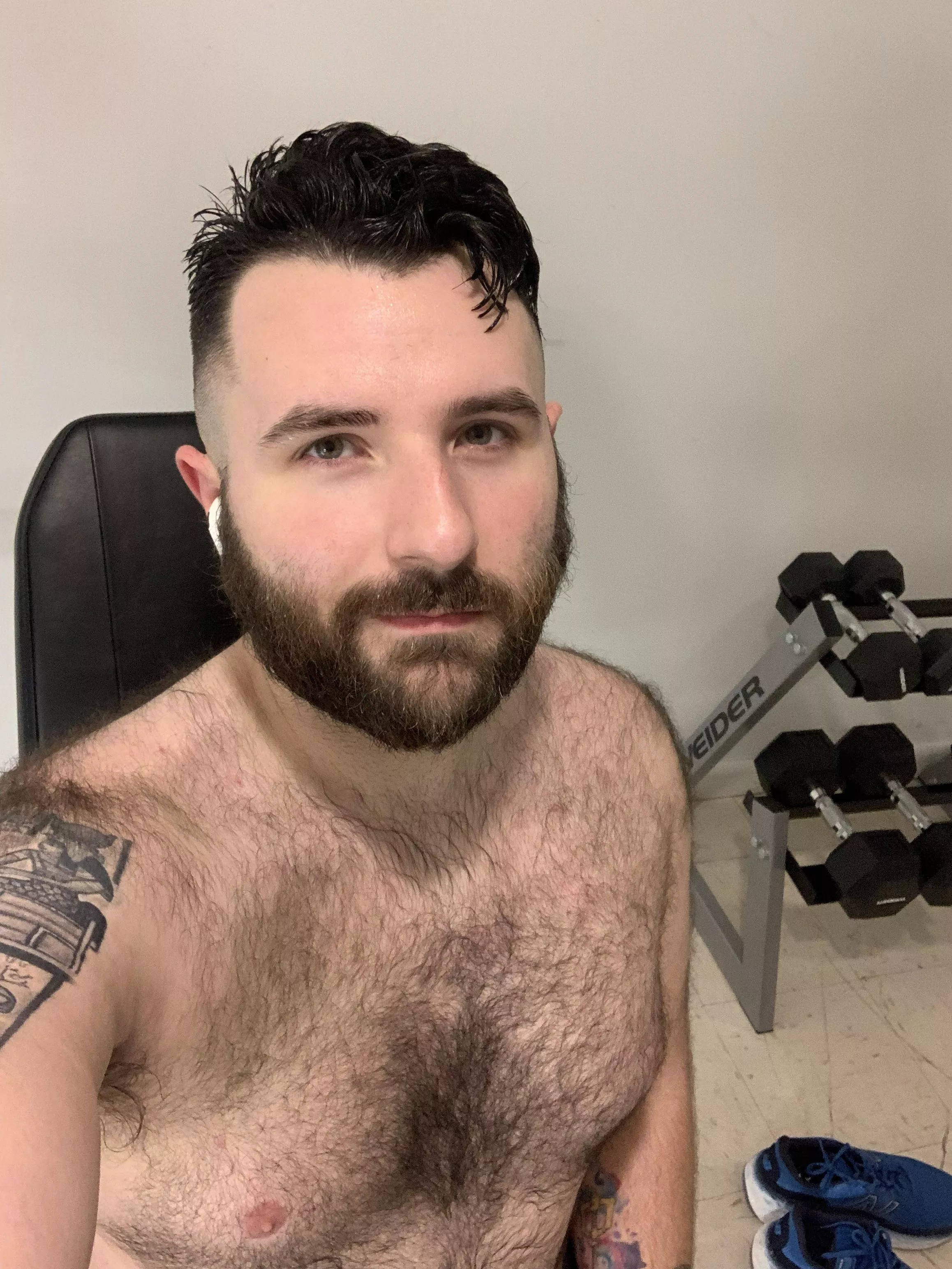 Need some hot hairy men to workout with