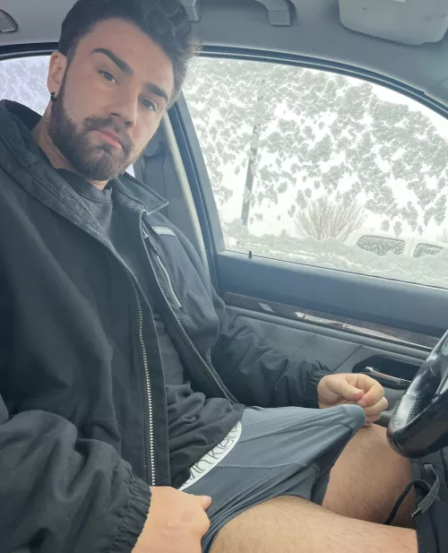 Safe to say I was hard on my way to the gym today