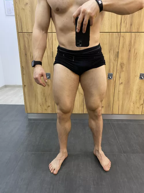 Squats are starting to show results after leg day