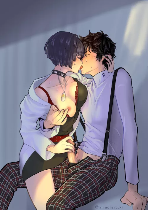 Tae and Joker making out (miracleyuuki)