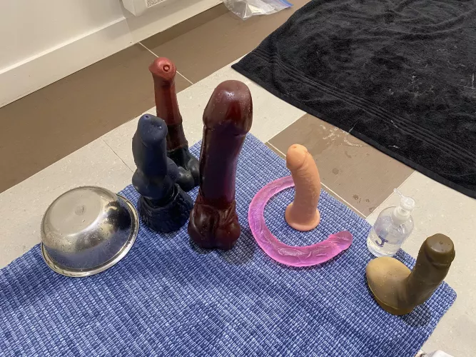 Tonight’s “exercise” equipment